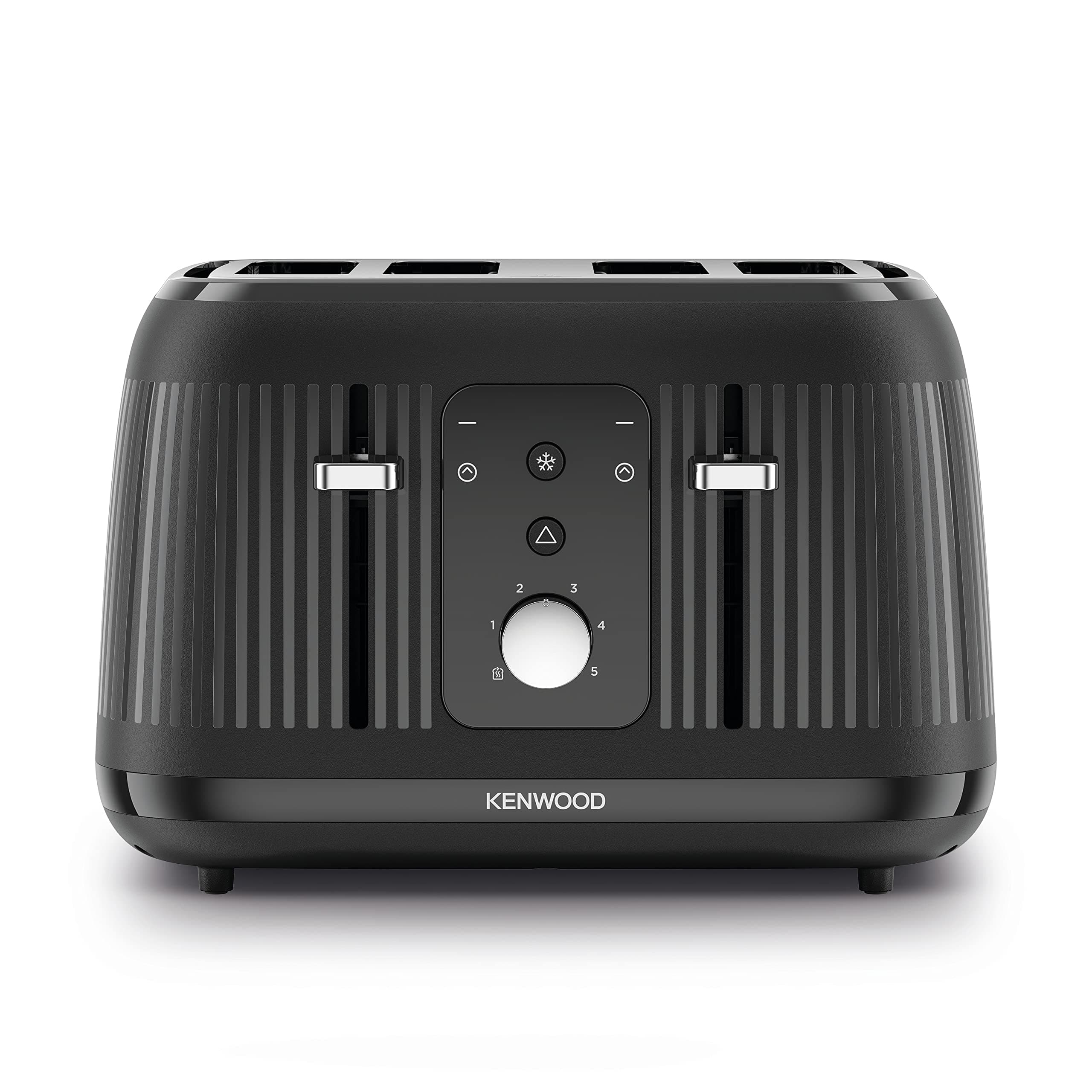 Kenwood Dawn Toaster, 4 Slot Toaster, Reheat, 5 Browning Settings, Defrost and Cancel Functions, Pull Crumb Tray, TFP09.000BK, 1800W, Midnight Black - Toasters